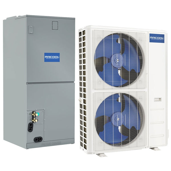 MRCOOL 60K BTU Hyper Heat Central Ducted Complete System - Air Handler and Heat Pump Condenser - 15.3 SEER2, CENTRAL-60-HP-230A00