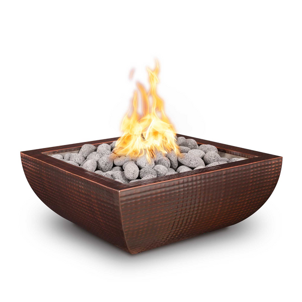 AVALON FIRE BOWL – HAMMERED PATINA & STAINLESS STEEL