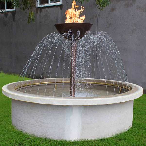 The Outdoor Plus 72" Osiris Fire & Water Fountain