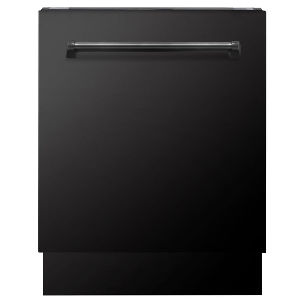 ZLINE 24" Tallac Series 3rd Rack Dishwasher in Custom Panel Ready with Stainless Steel Tub and Traditional Handle, 51dBa (DWV-24)
