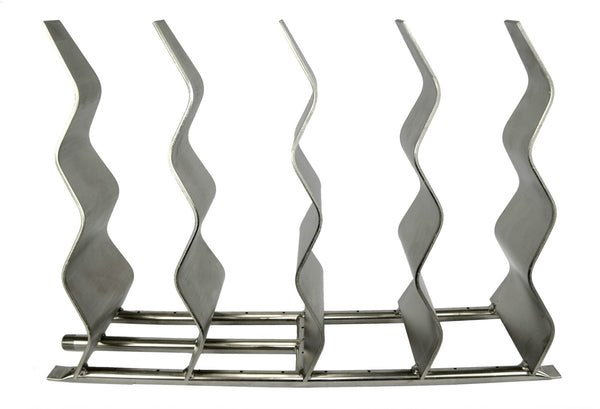 Stainless Steel Fireplace Waves