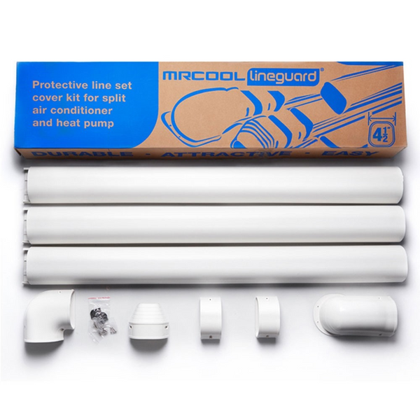 MrCool LineGuard 4.5" Line Set Cover Kit for MrCool Ductless Mini Split Systems - 12 Feet, MLG450