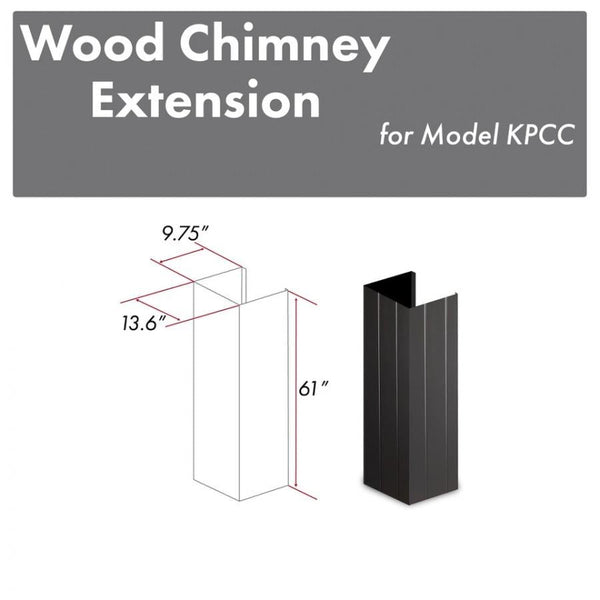ZLINE 61" Wooden Chimney Extension for Ceilings up to 12 ft. (KPCC-E)