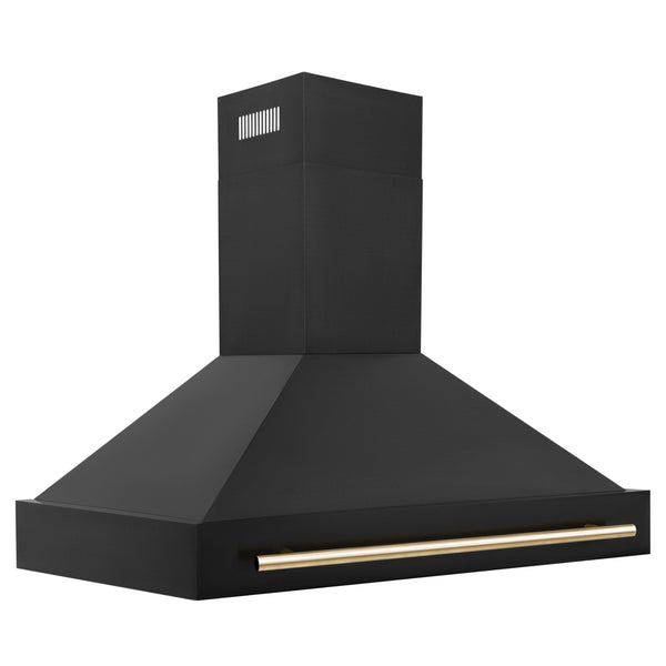 ZLINE 48" Autograph Edition Black Stainless Steel Range Hood with Handle (BS655Z-48)