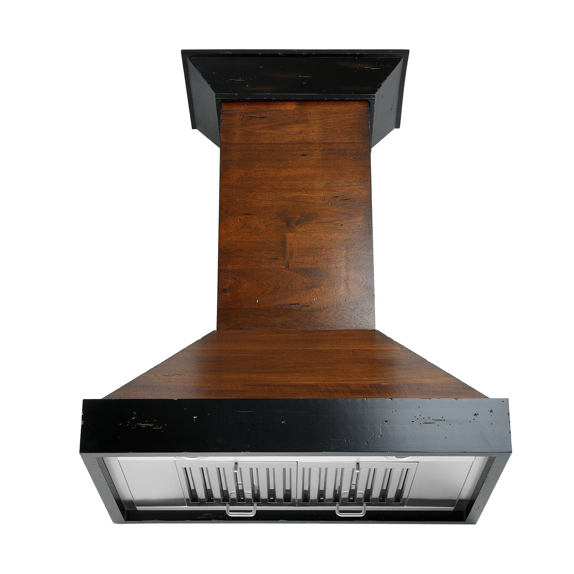 ZLINE Ducted Wooden Wall Mount Range Hood in Antigua and Walnut with Remote Motor (KBAR-RD)