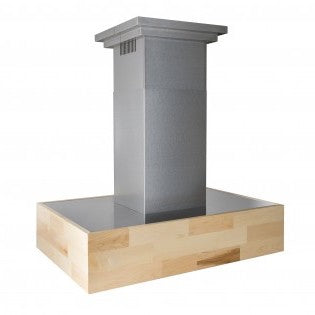 ZLINE 36 in. Remote Blower Designer Series Wooden Wall Mount Range Hood in Butcher Block (681M-RD-36)