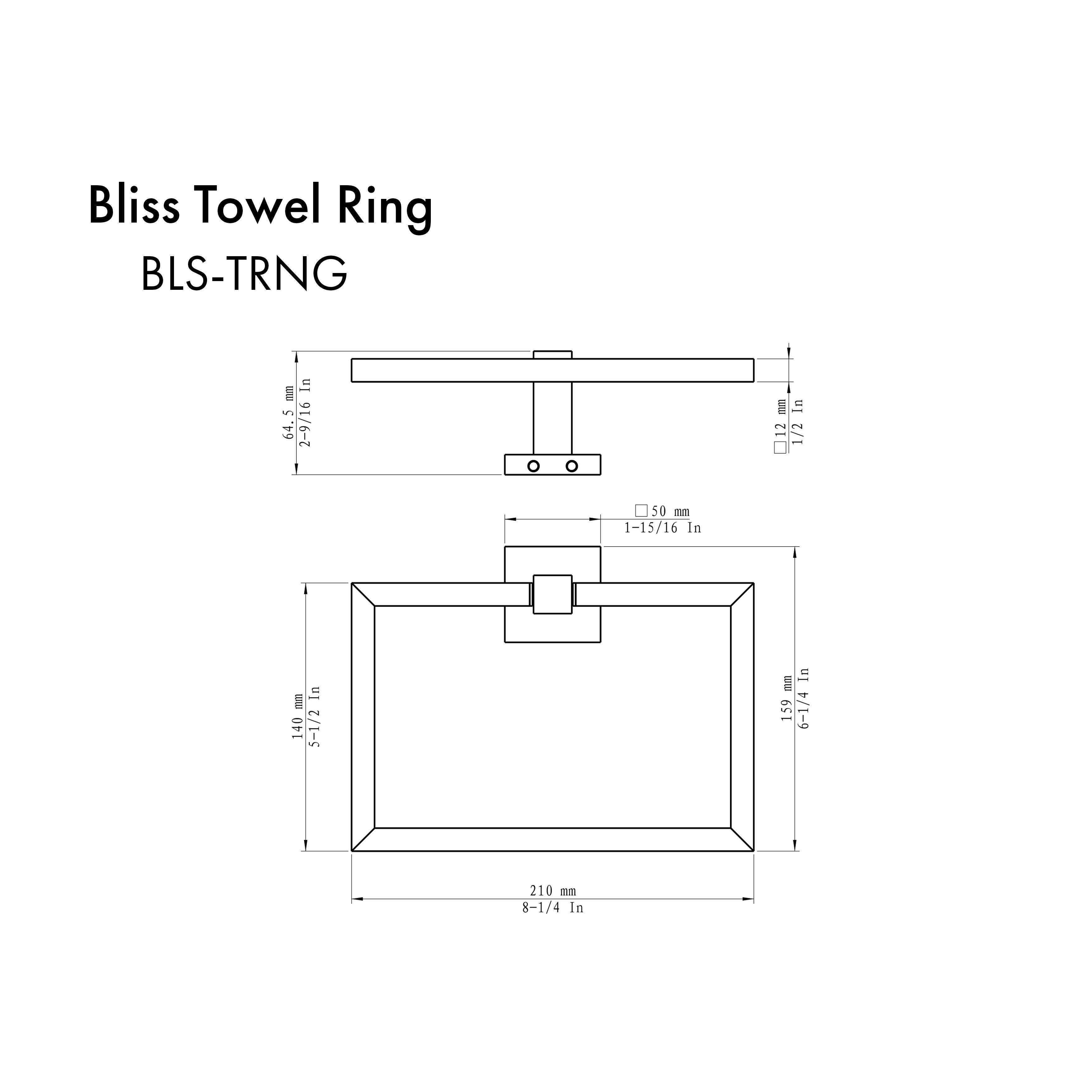 ZLINE Bliss Towel Ring in Champagne Bronze (BLS-TRNG-CB)