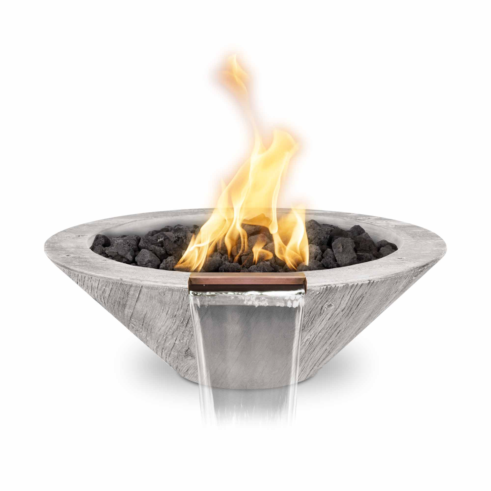 CAZO FIRE & WATER BOWL – WOOD GRAIN CONCRETE