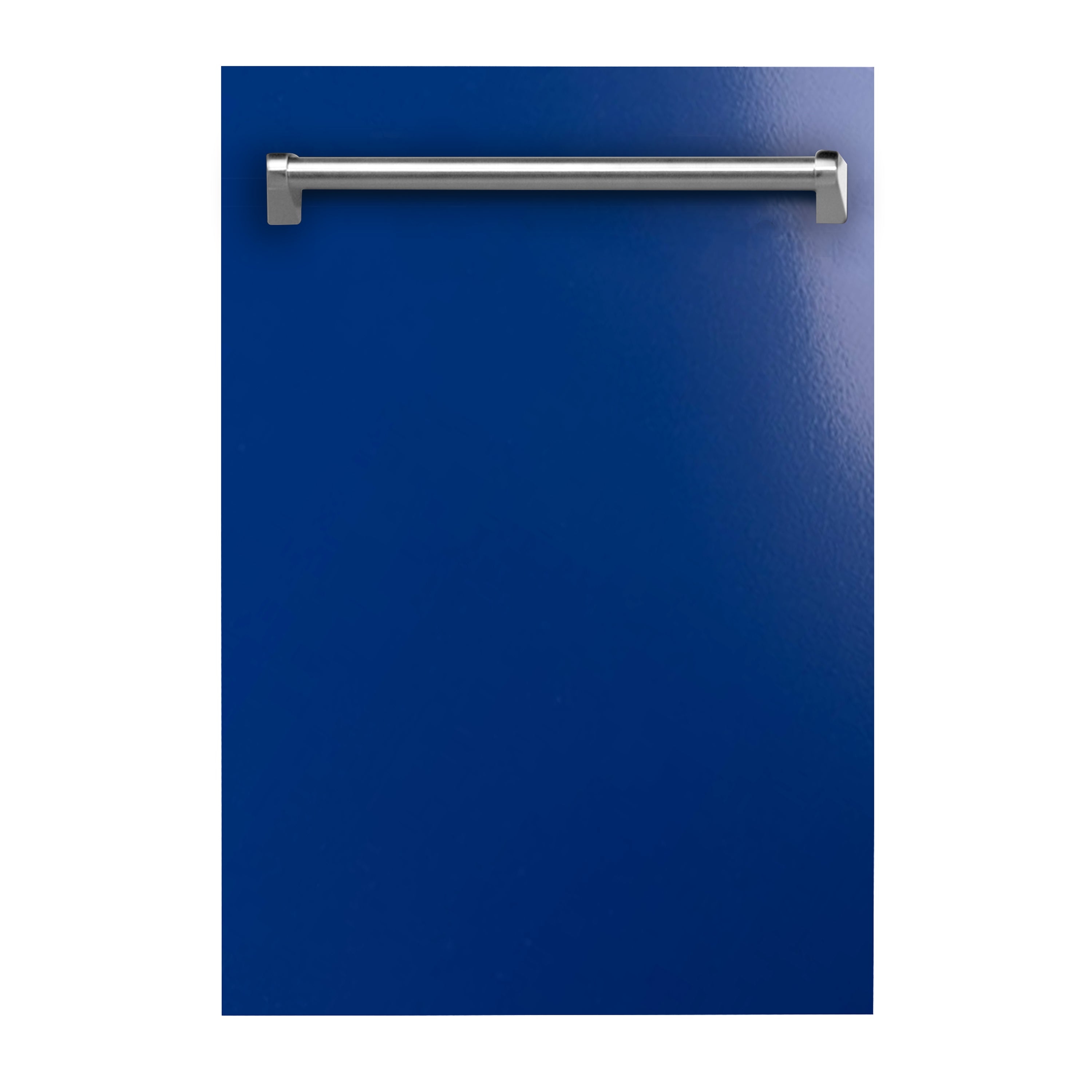 ZLINE 18 in. Dishwasher Panel in Blue Gloss with Traditional Handle (DP-BG-18)