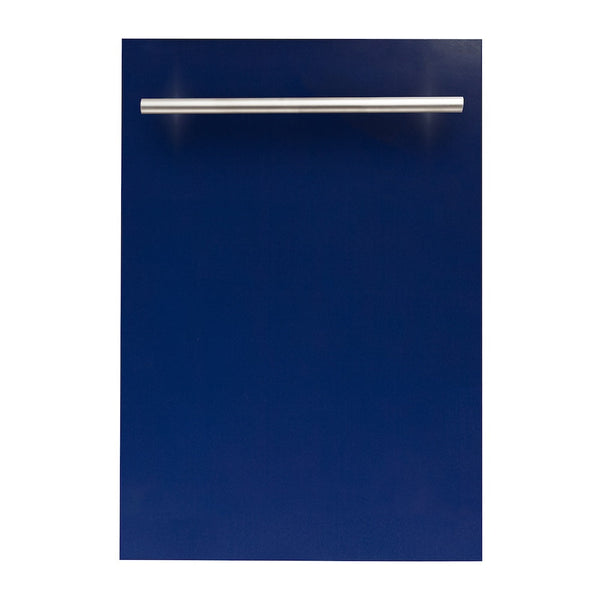 ZLINE 18 in. Dishwasher Panel in Blue Gloss with Modern Handle (DP-BG-H-18)