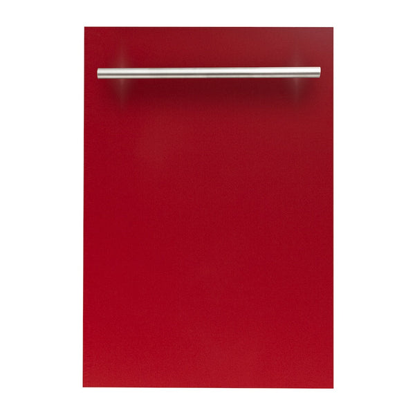 ZLINE 18 in. Dishwasher Panel in Red Gloss with Modern Handle (DP-RG-H-18)