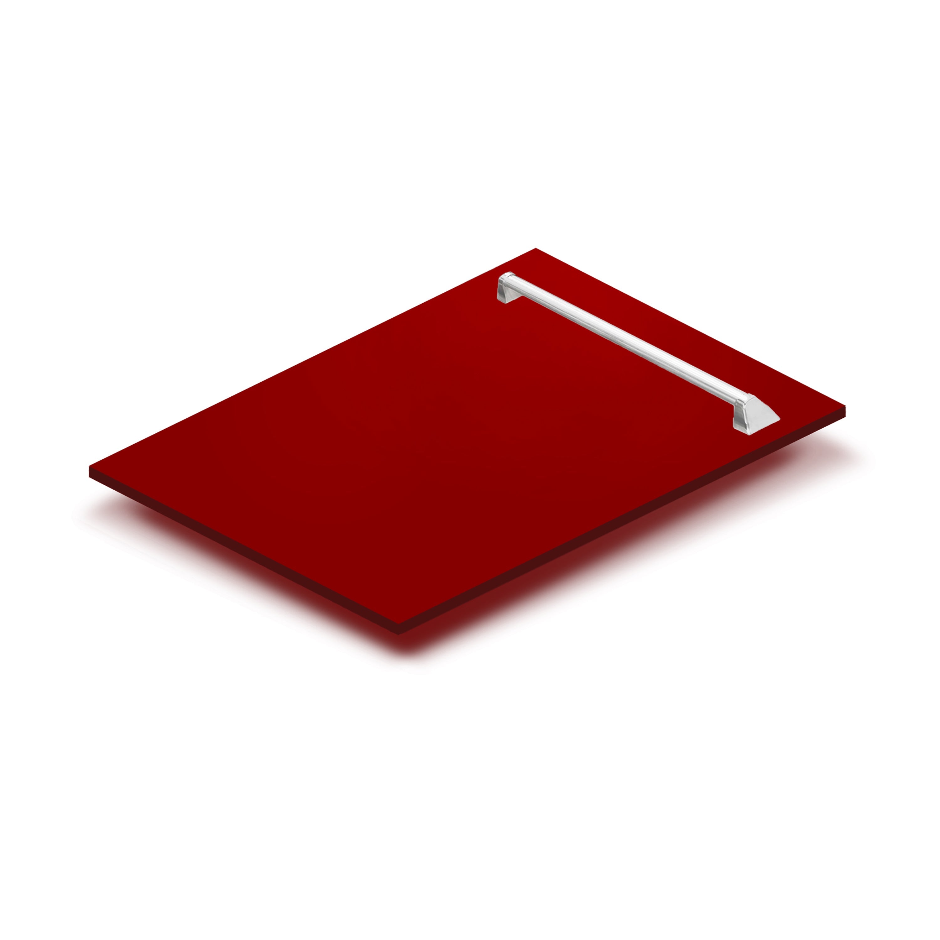 ZLINE 24" Tallac Dishwasher Panel in Red Gloss with Traditional Handle (DPV-RG-24)