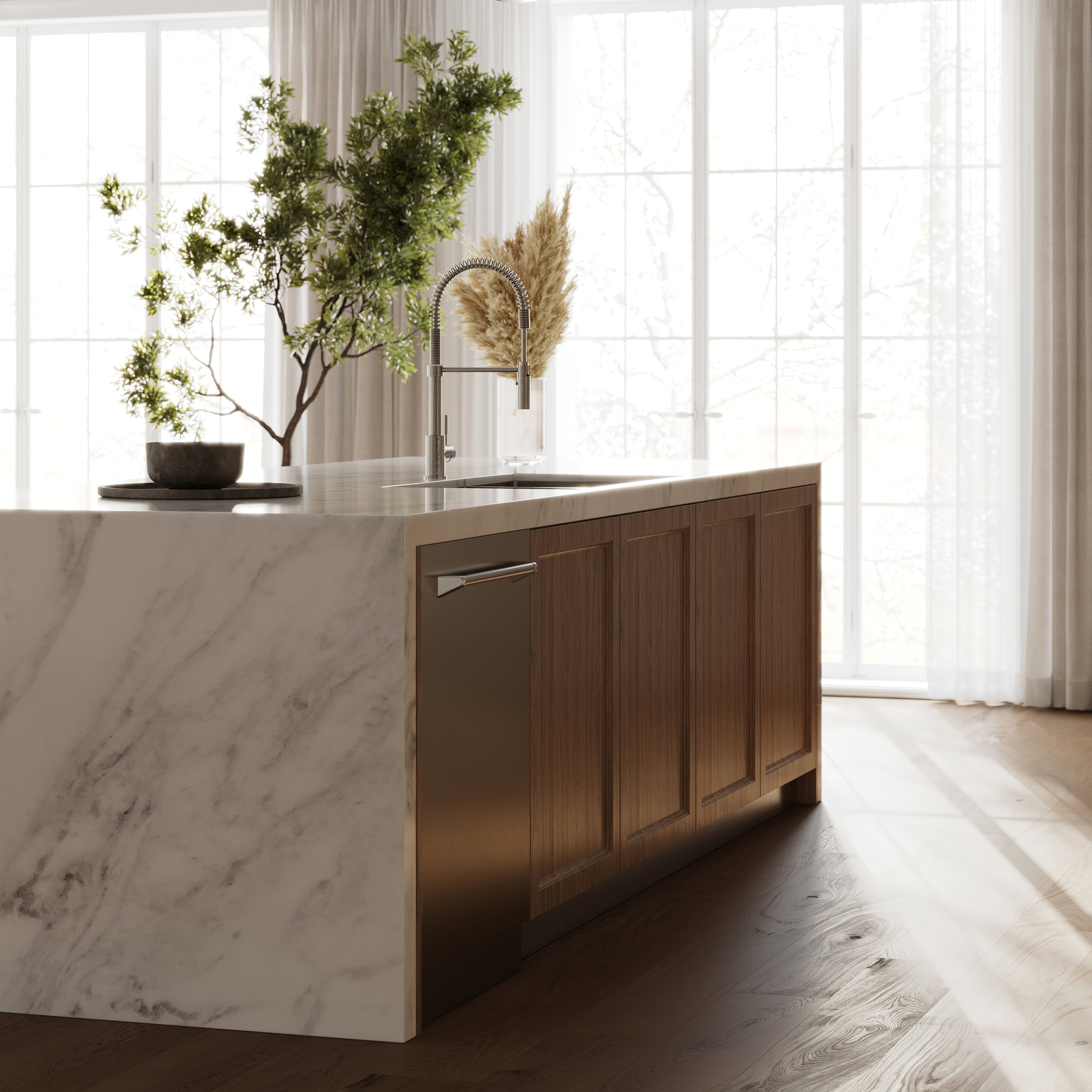 ZLINE Sierra Kitchen Faucet in Chrome (SRA-KF-CH)