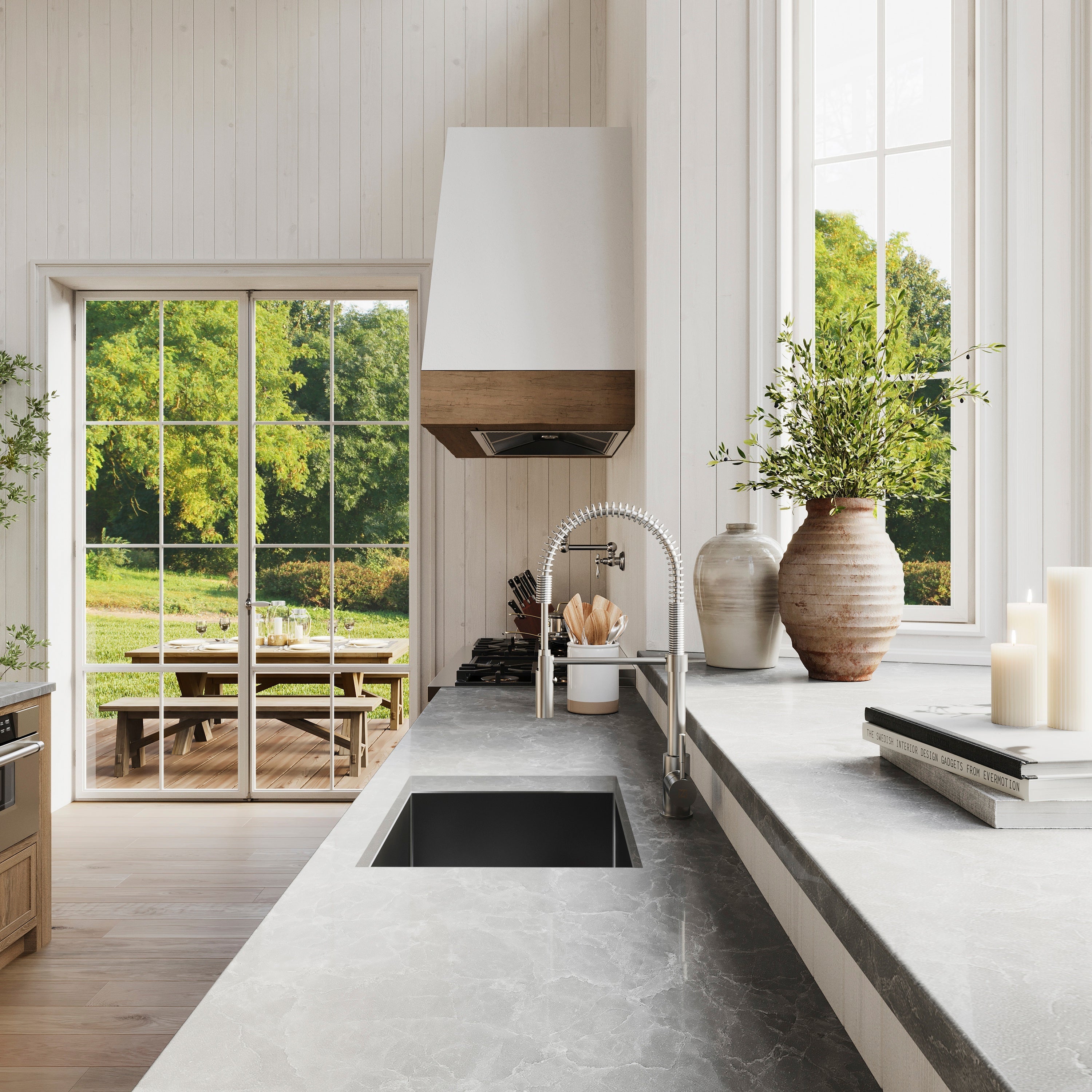 ZLINE Sierra Kitchen Faucet in Chrome (SRA-KF-CH)