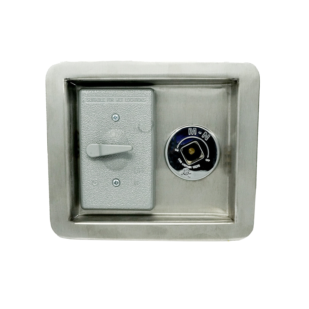 WEATHERPROOF ON/OFF SWITCH WITH KEY VALVE – RECESSED PANEL ...