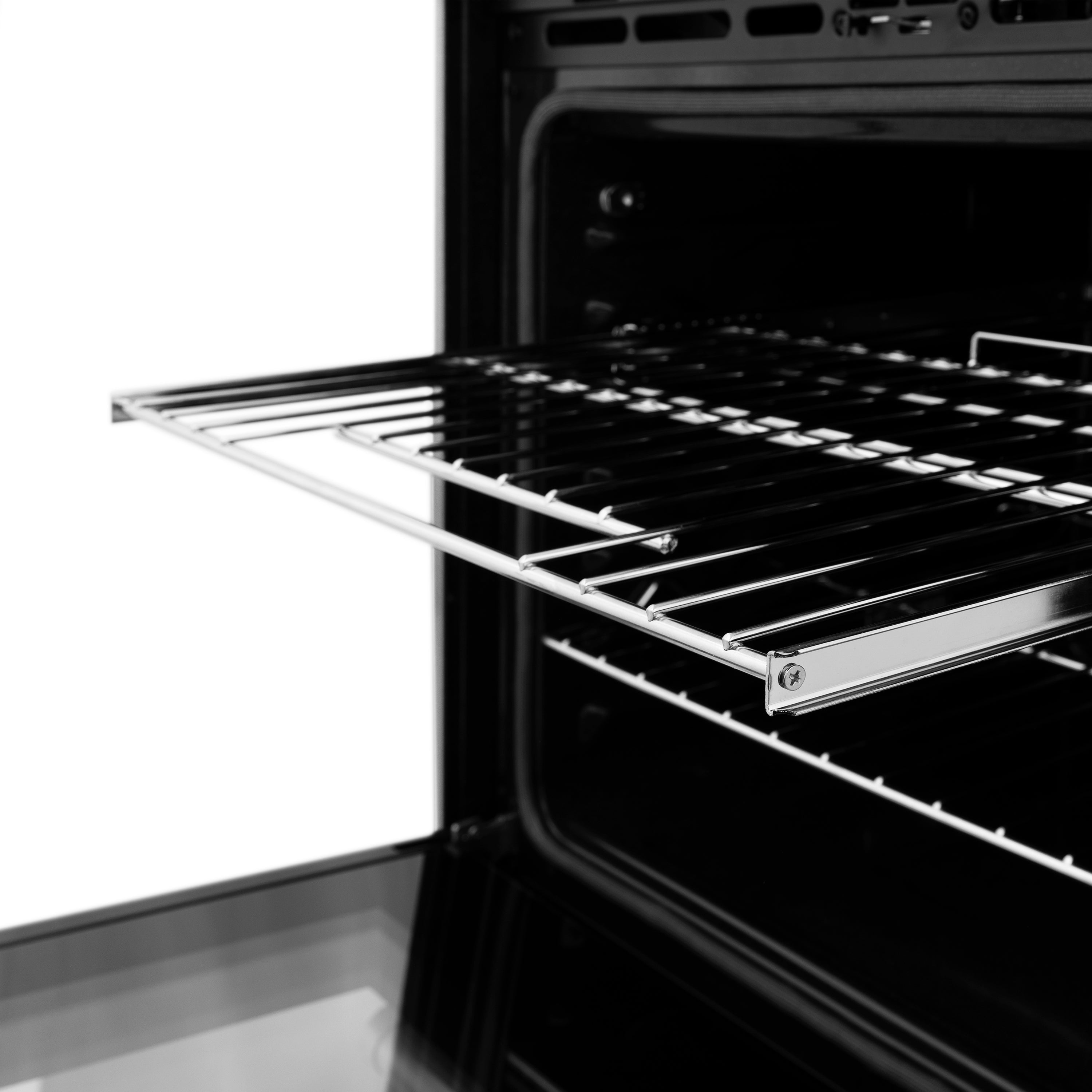 ZLINE 30 in. Autograph Edition Professional True Convection Double Wall Oven with Air Fry and Self Clean in Satin Stainless Steel with White Matte Doors and Matte Black Handles (WADSZ-WM-30-MB)