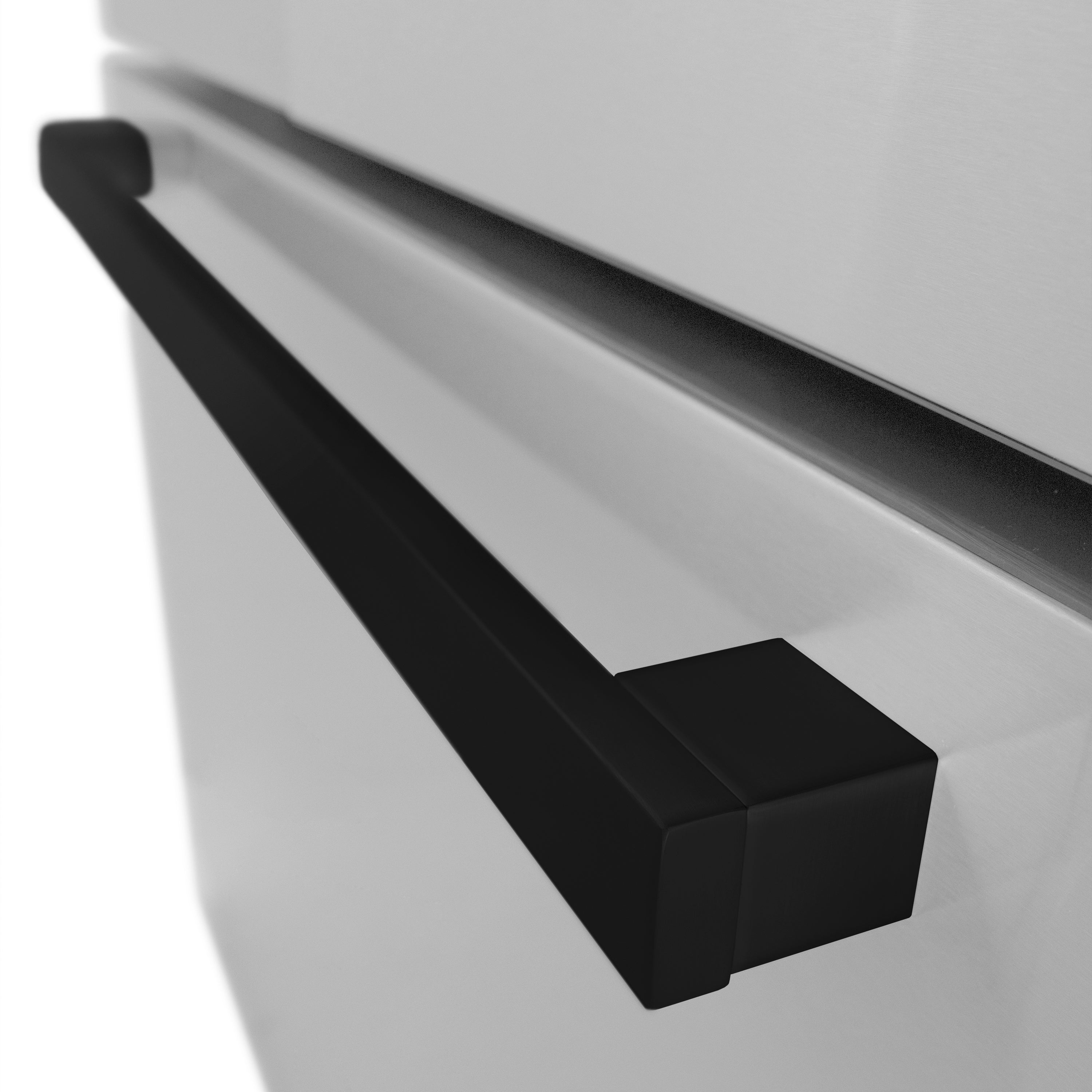 ZLINE Autograph Edition 36 in. 28.9 cu. ft. Standard-Depth French Door External Water Dispenser Refrigerator with Dual Ice Maker in Fingerprint-Resistant Stainless Steel and Matte Black Modern Handles (RSMZ-W-36-FMB)