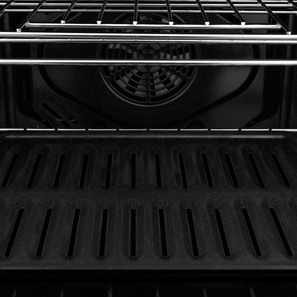 ZLINE Autograph Edition 30 in. Professional True Convection Double Wall Oven with Air Fry and Self Clean in Stainless Steel with Champagne Bronze Helix Handles (WADZ-30-KCB)