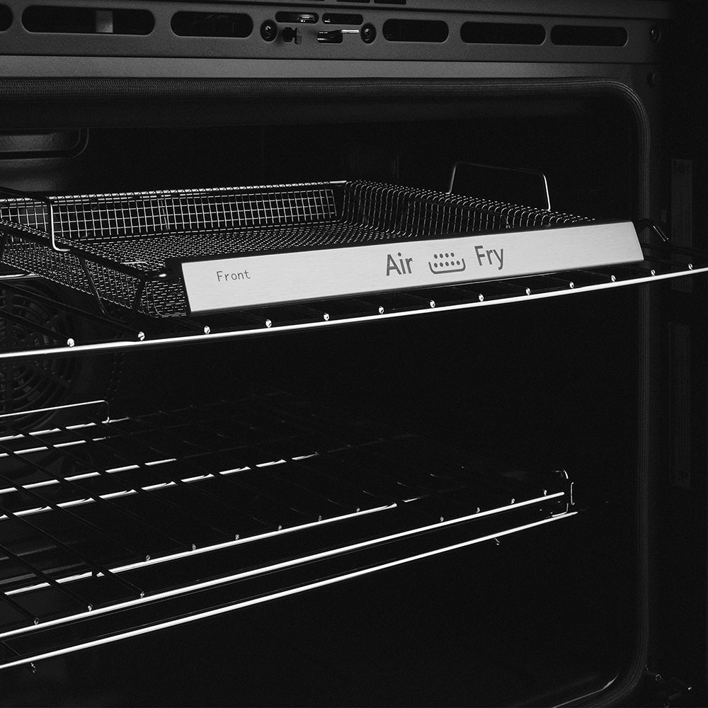 ZLINE Autograph Edition 30 in. Professional True Convection Double Wall Oven with Air Fry and Self Clean in Stainless Steel with Polished Gold Helix Handles (WADZ-30-KG)