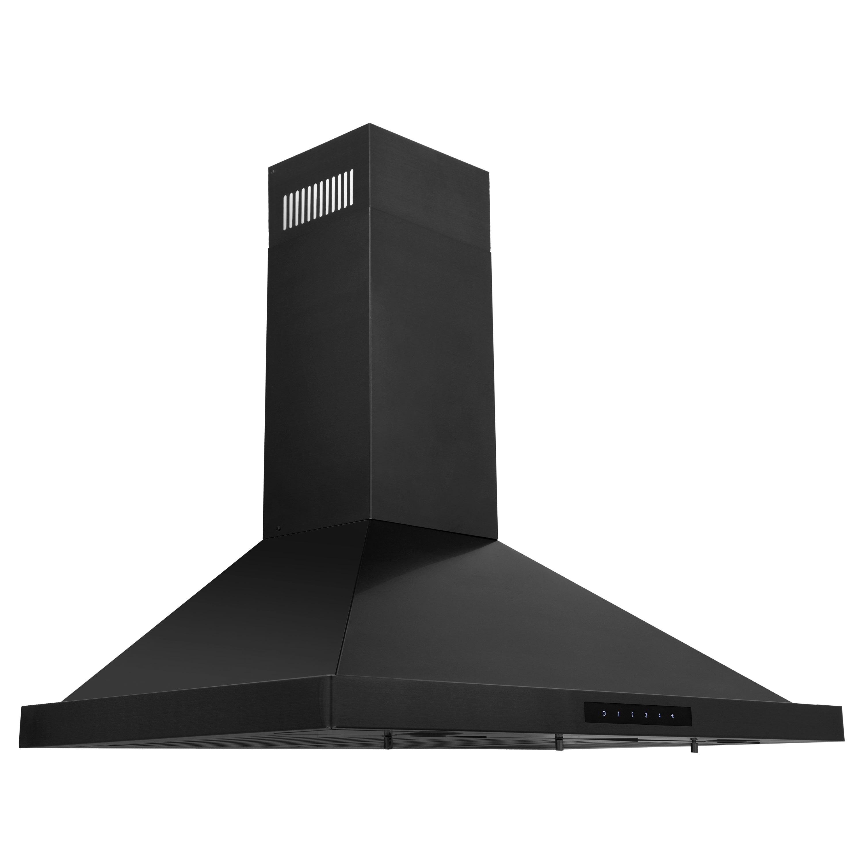 ZLINE 30" Convertible Wall Mount Range Hood in Black Stainless Steel with Set of 2 Charcoal Filters, LED lighting and Dishwasher-Safe Baffle Filters (BSKBN-CF-30)