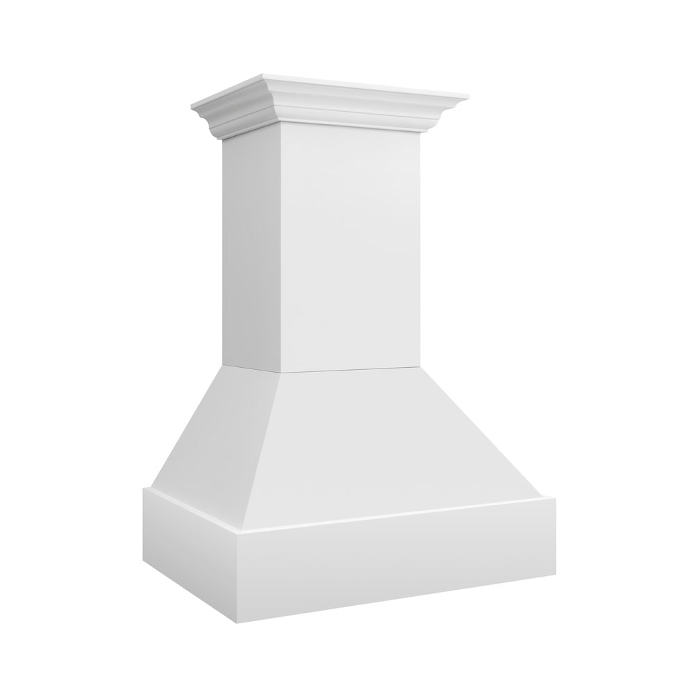 ZLINE 30 in. Wooden Wall Mount Range Hood in Rustic Bright White Finish (355WW-30)