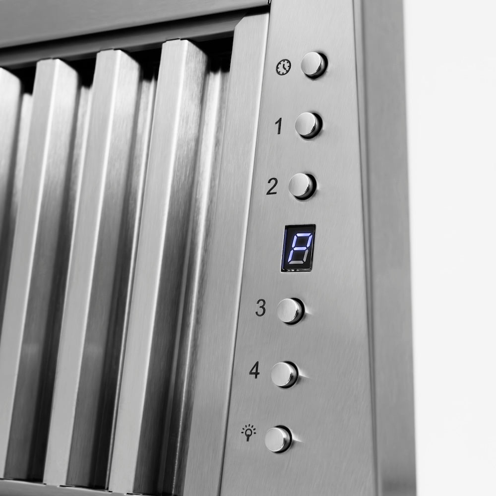 ZLINE 36 in. Wooden Wall Mount Range Hood in Rustic Bright White Finish (355WW-36)