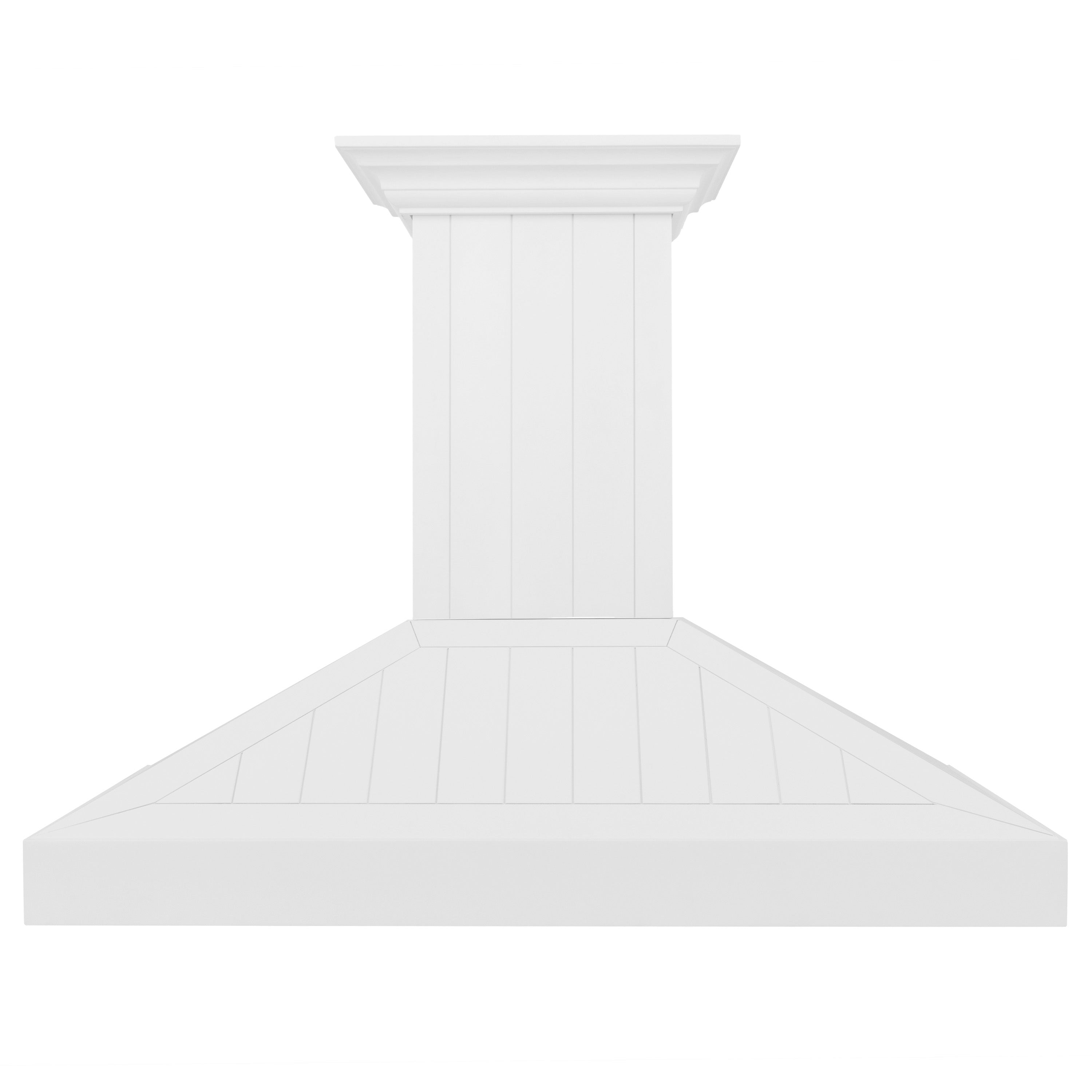 ZLINE 48 in. Wooden Wall Mount Range Hood in Shiplap Bright White Finish (KPWW-48)