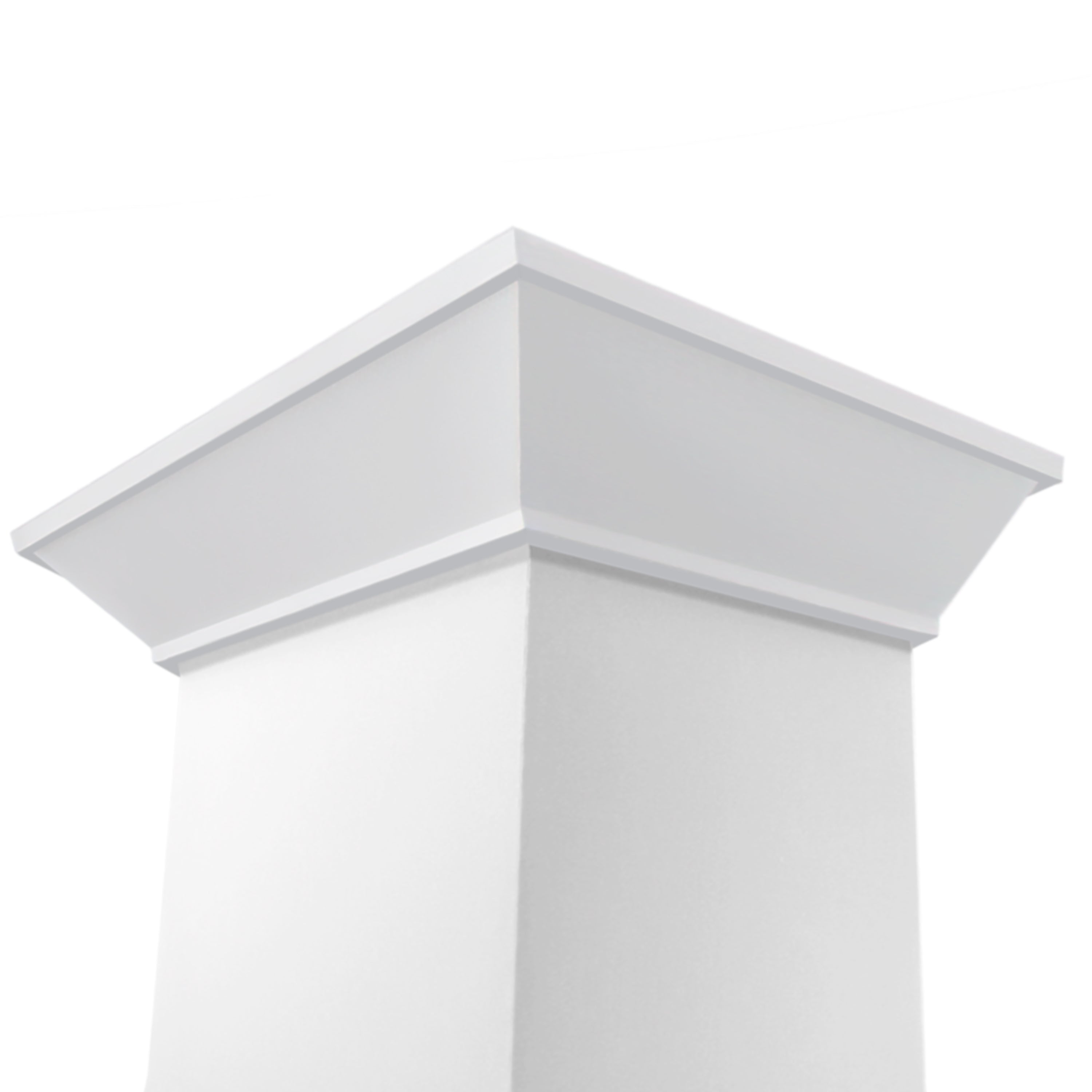 ZLINE 48 in. Wooden Wall Mount Range Hood in Smooth Bright White Finish (KBWW-48)