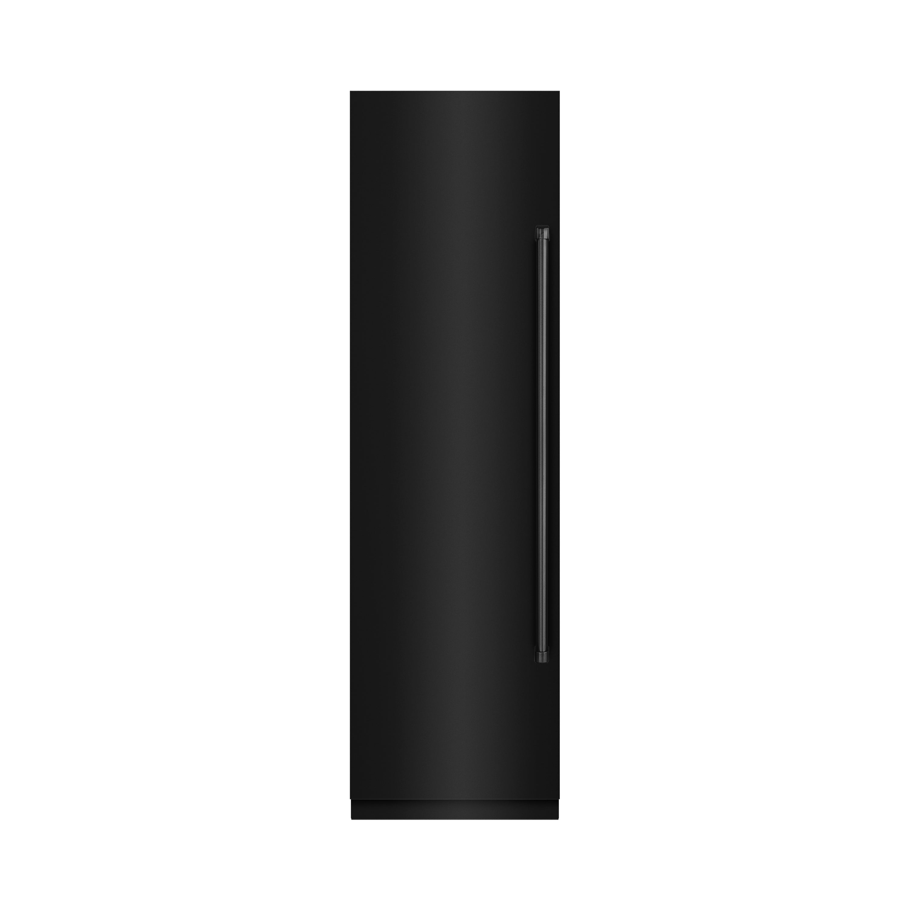 ZLINE 24 in. 12.4 cu. ft. Column Freezer in Black Stainless Steel with Graphite Gray Interior (RCFV-BS-24)