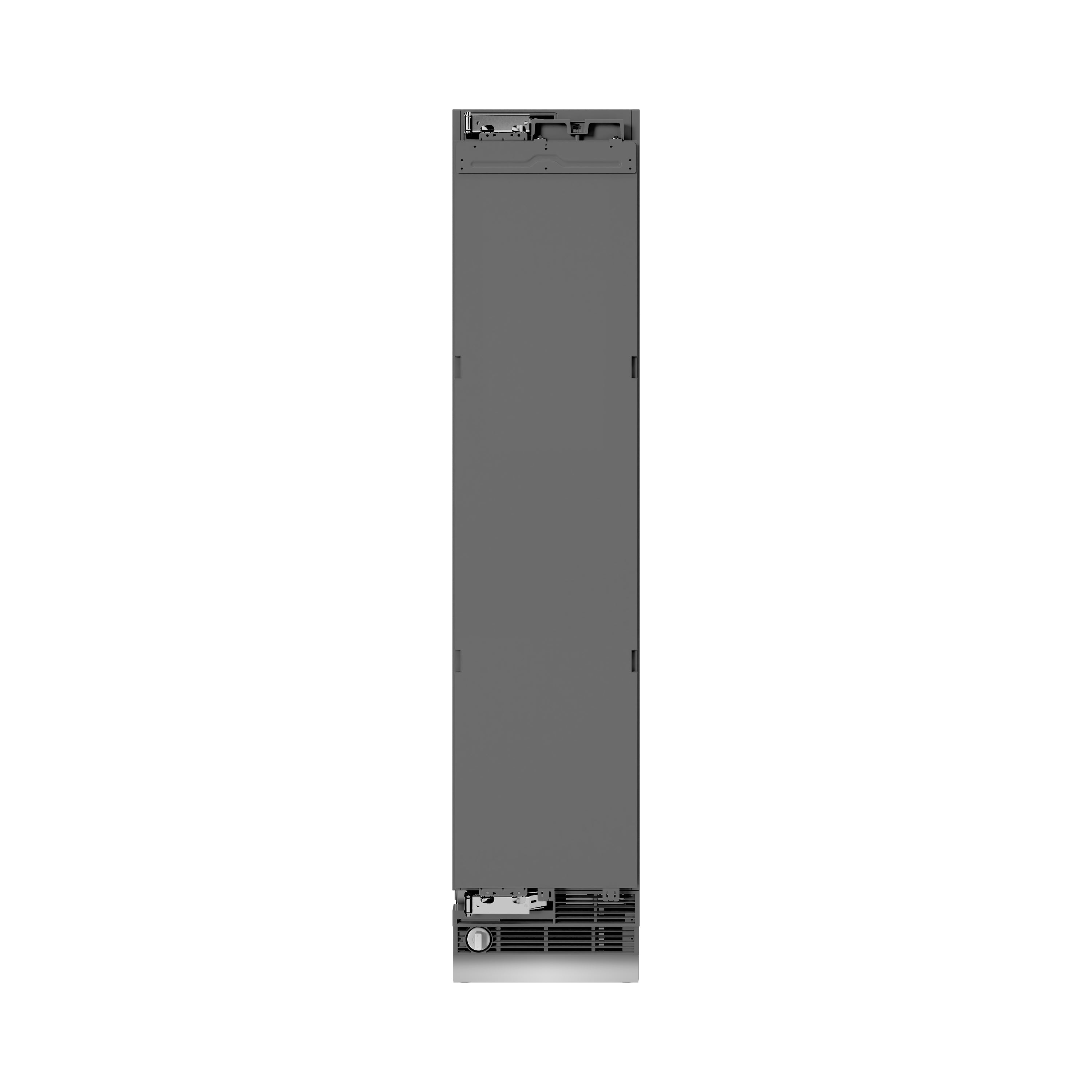 ZLINE 18 in. 8.6 cu. ft. Panel Ready Left Hinge Column Freezer with Graphite Gray Interior (RBCFVL-18)