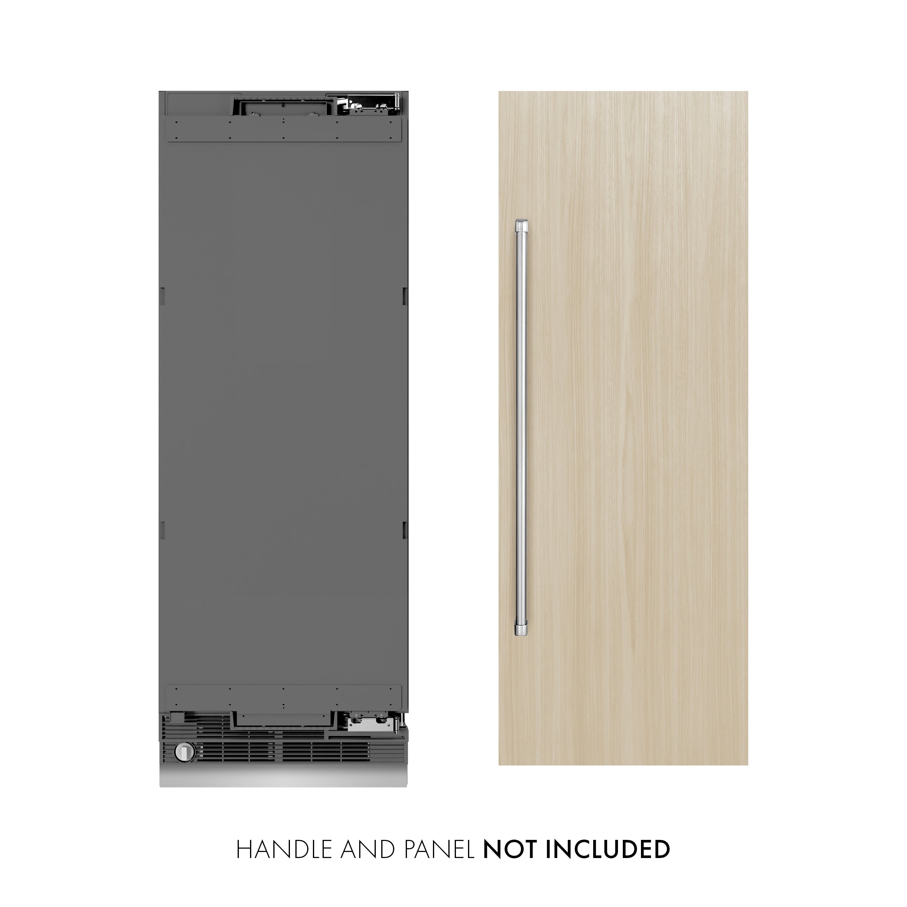 ZLINE 30 in. 16.7 cu. ft. Panel Ready Column Refrigerator with Graphite Gray Interior (RBCRV-30)