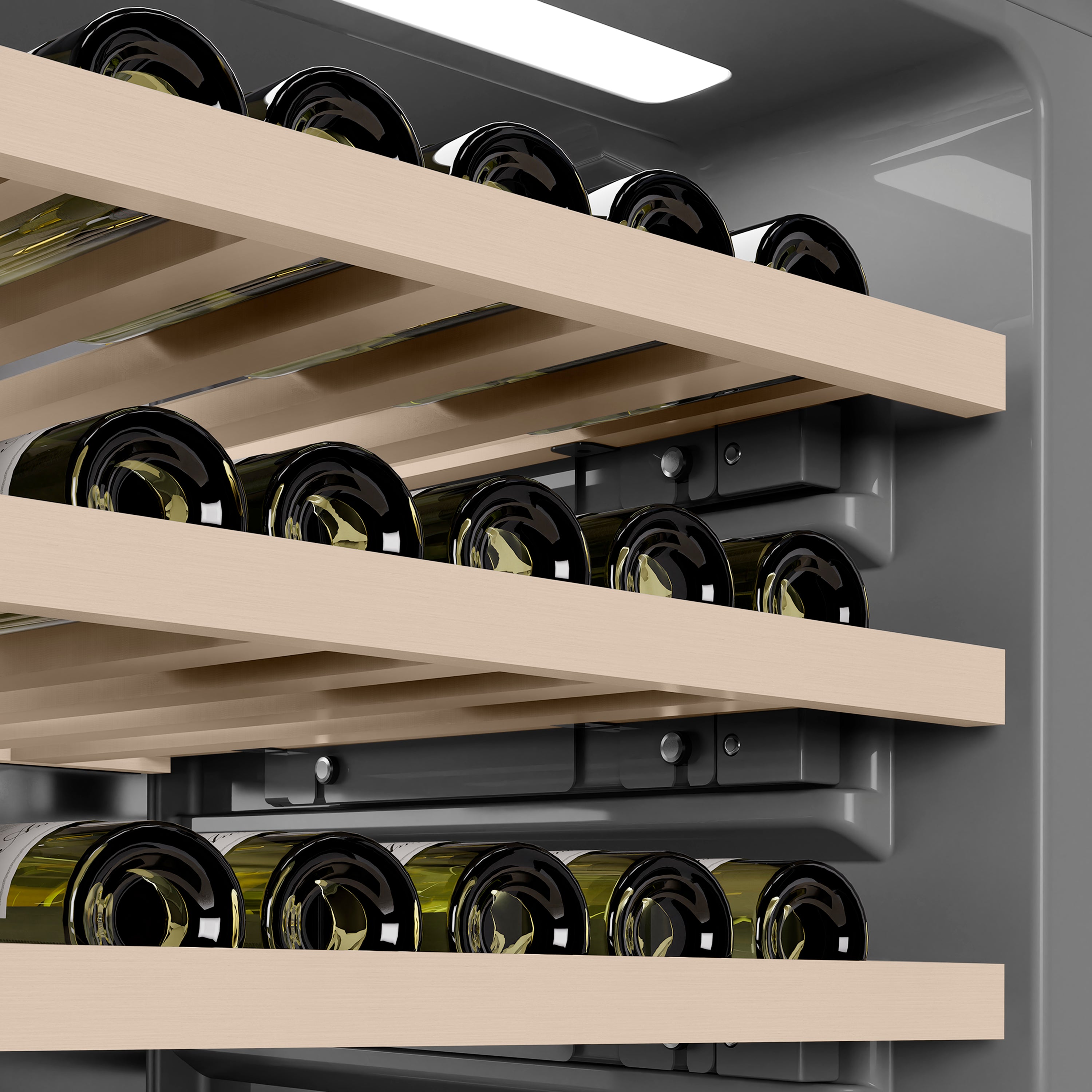 ZLINE 24 in. 12.4 cu. ft. Triple Zone 100 Bottle Panel Ready Column Wine Cooler (RBCWV-24)