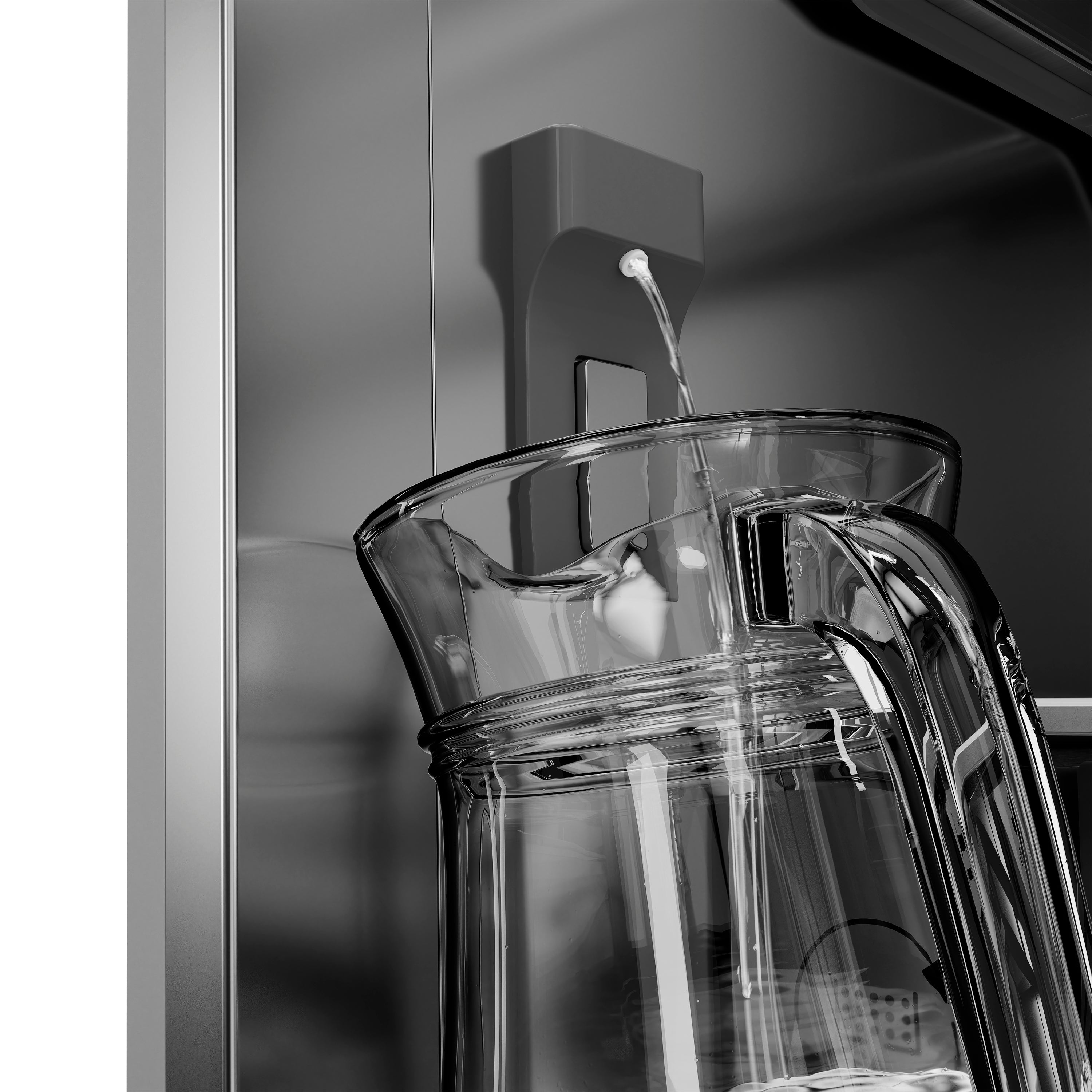 ZLINE 36 in. 19.6 cu. ft. Panel Ready French Door Built-In Bottom Freezer Refrigerator with Water Dispenser and Ice Maker with Stainless Steel Interior (SRBIV-36)