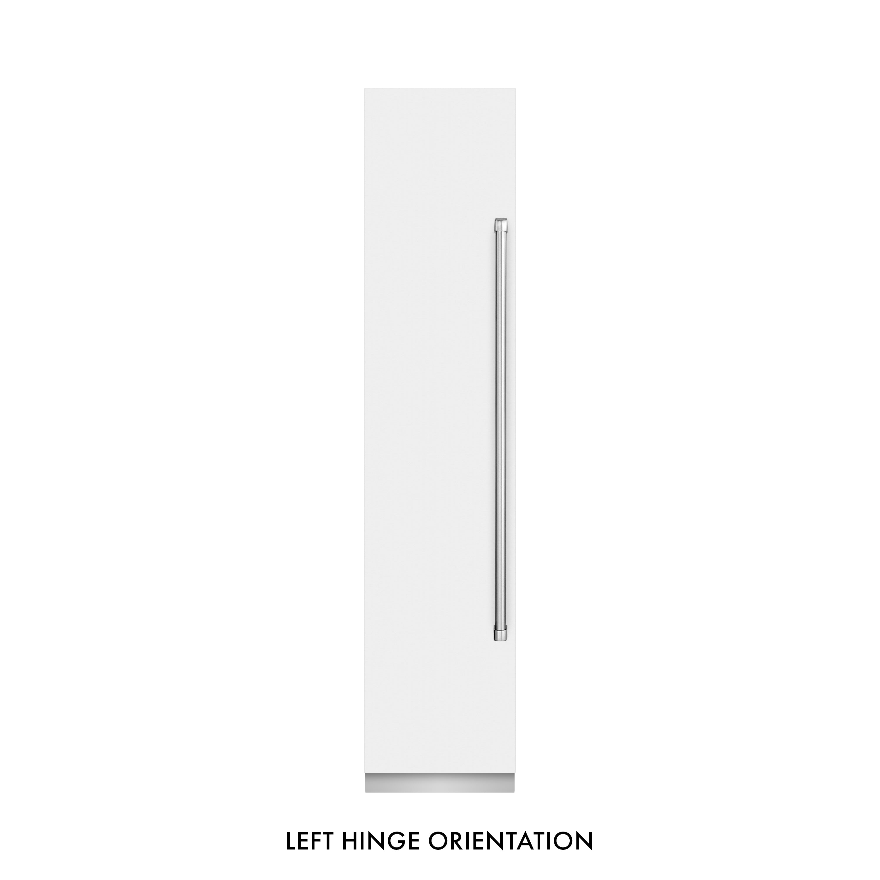 ZLINE 18 in. 8.6 cu. ft. Left Hinge Column Freezer in White Matte with Graphite Gray Interior (RCFVL-WM-18)