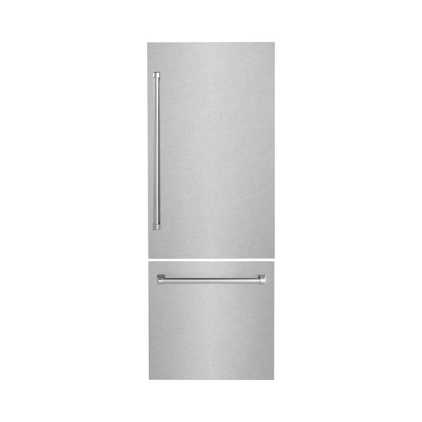 ZLINE 30 in. Refrigerator Panels in Satin Stainless Steel for a 30 in. Built-in Refrigerator (RPBIV-SN-30)