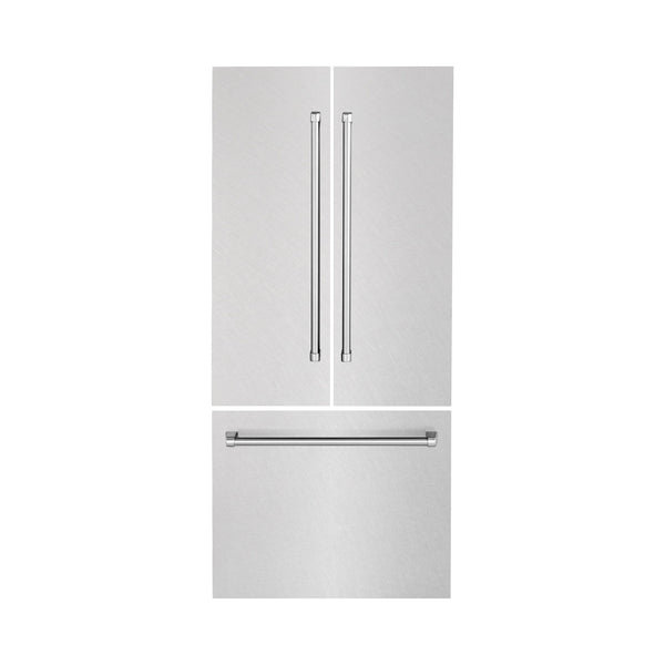 ZLINE 36 in. Refrigerator Panels in Satin Stainless Steel for a 36 in. Built-in Refrigerator (RPBIV-SN-36)