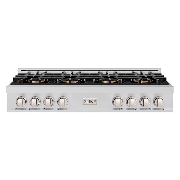 ZLINE 48 in. Classic Gas Rangetop with 8 Burner DuoPro™ Cooktop in Stainless Steel (PCRT48)