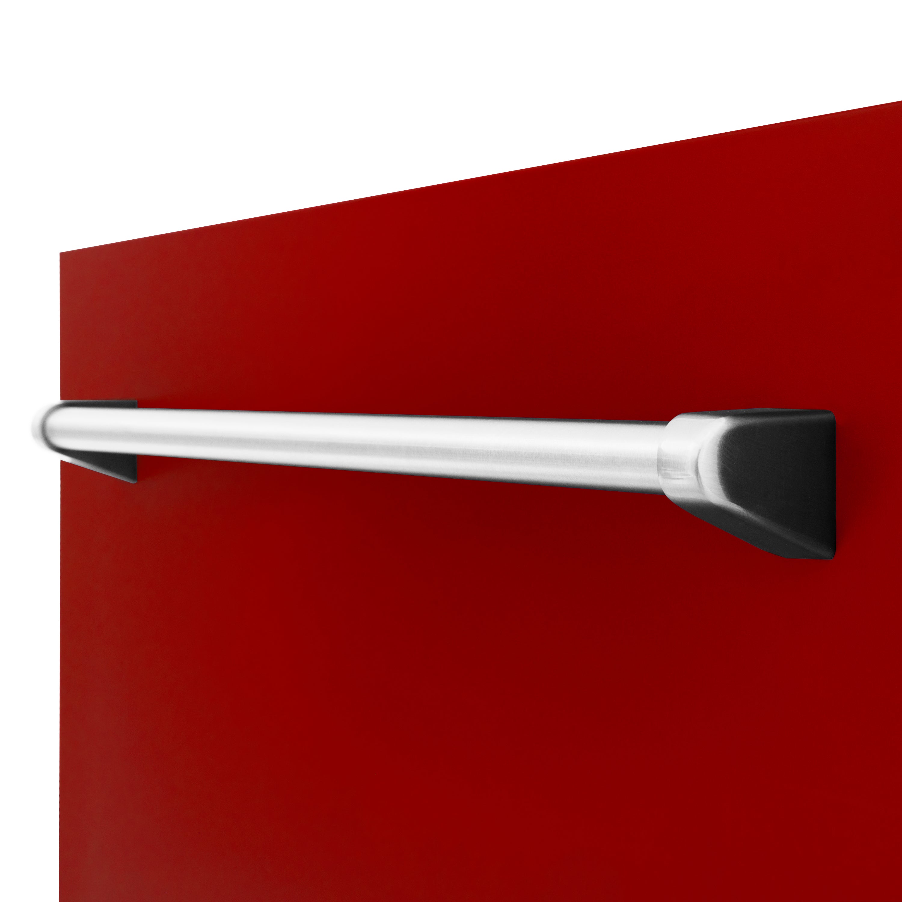 ZLINE 24" Tallac Dishwasher Panel in Red Gloss with Traditional Handle (DPV-RG-24)