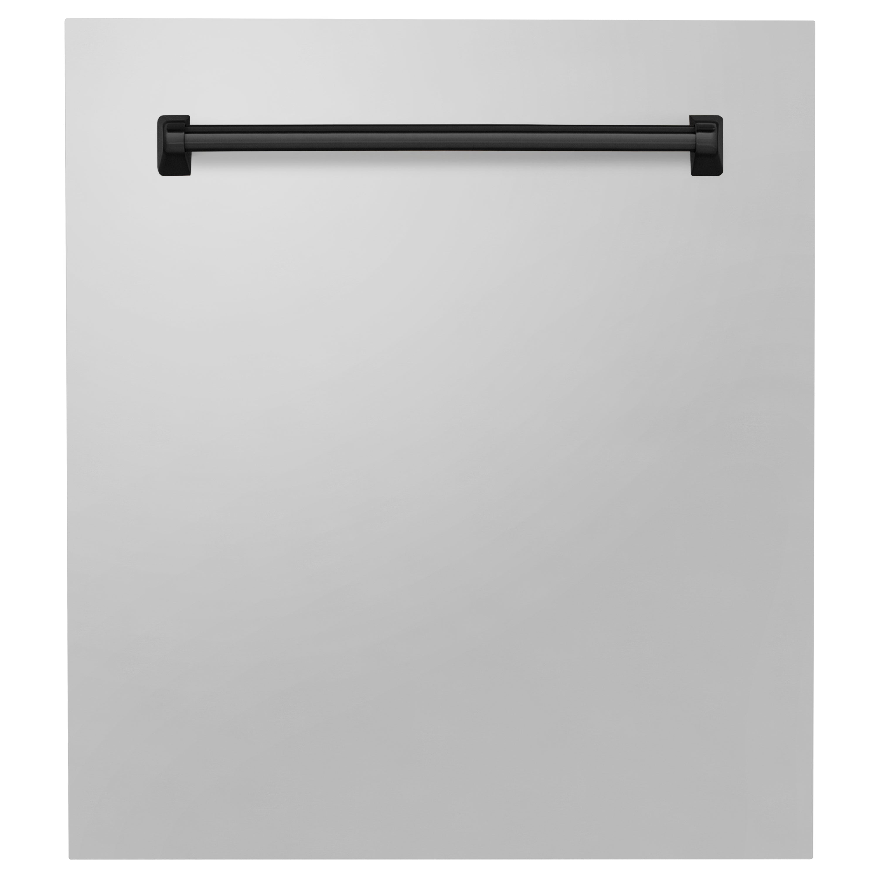 ZLINE Autograph Edition 24" Tallac Dishwasher Panel in Stainless Steel with Matte Black Handle (DPVZ-304-24-MB)