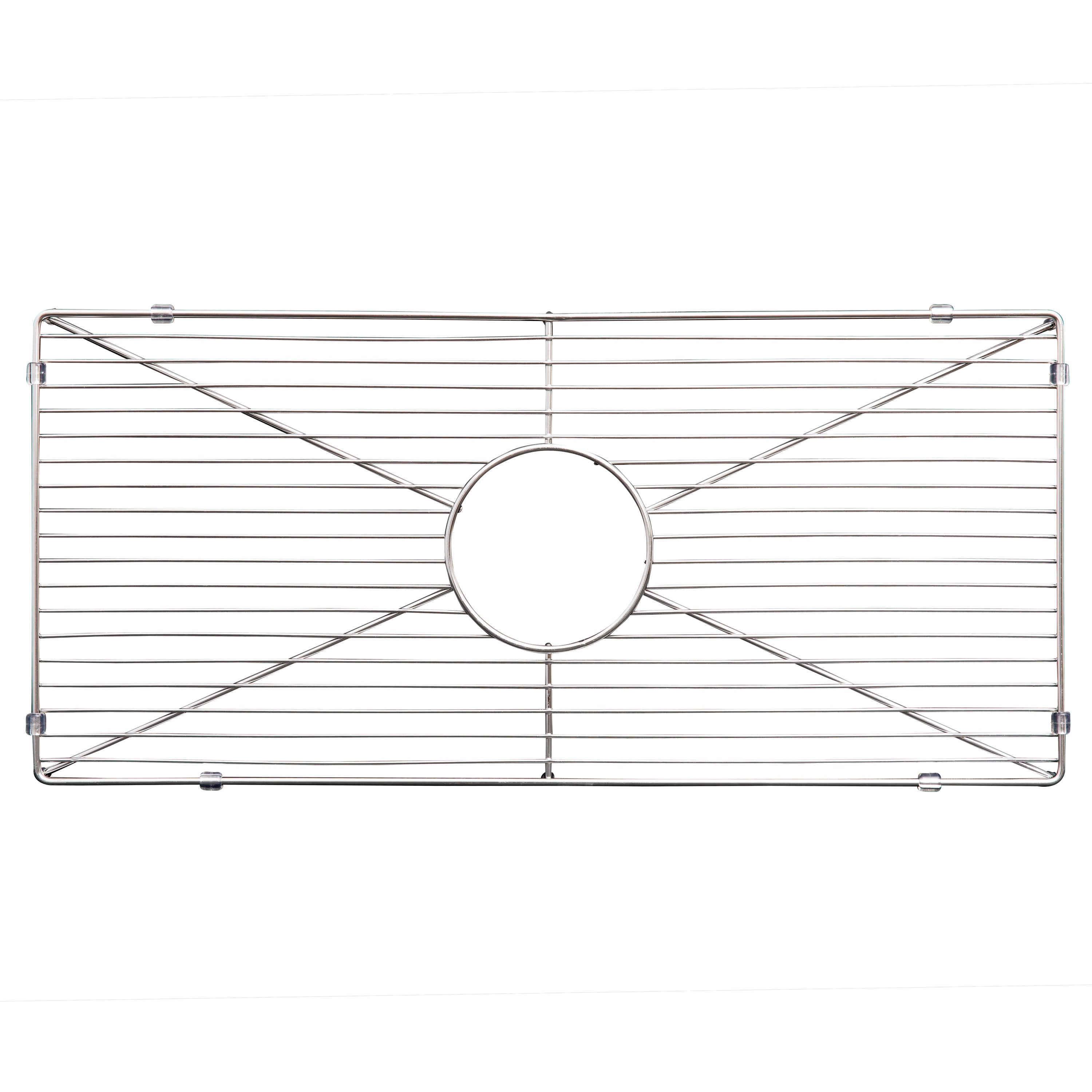 ZLINE 24 in. Venice Farmhouse Apron Front Reversible Single Bowl Fireclay Kitchen Sink with Bottom Grid in White Matte (FRC5120-WM-24)