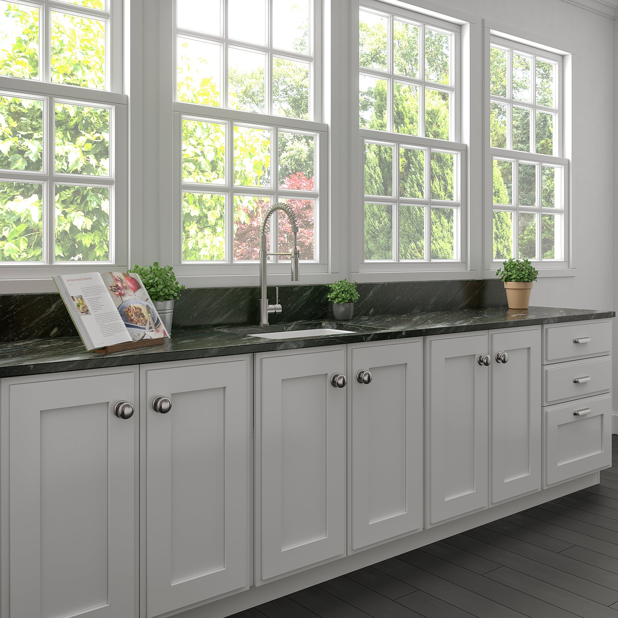 ZLINE 24 in. Rome Dual Mount Single Bowl Fireclay Kitchen Sink with Bottom Grid in White Matte (FRC5123-WM-24)