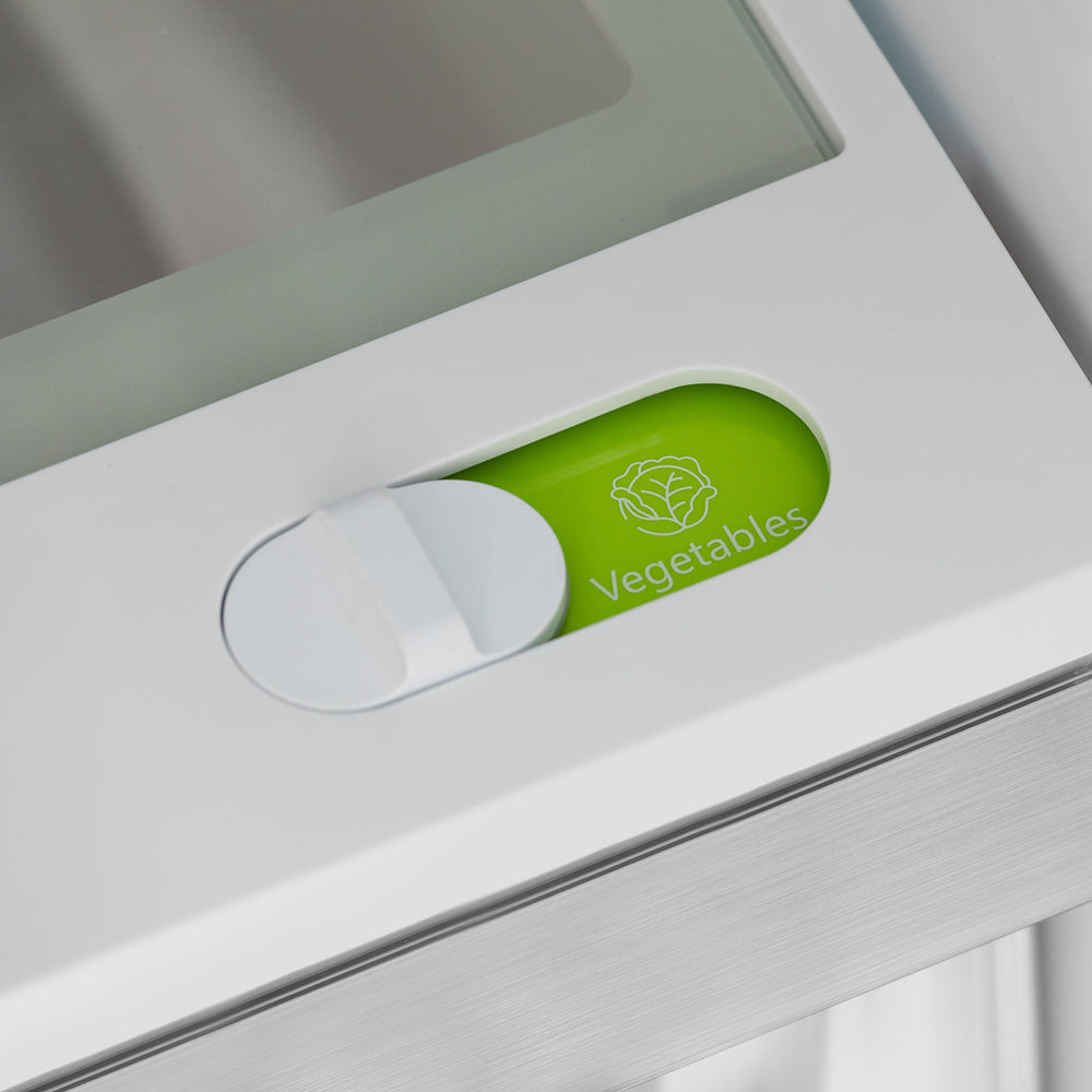 ZLINE Autograph Edition 36 in. 28.9 cu. ft. Standard-Depth French Door External Water Dispenser Refrigerator with Dual Ice Maker in Fingerprint-Resistant Black Stainless Steel and Champagne Bronze Helix Handles (RSMZ-W36-BS-KCB)