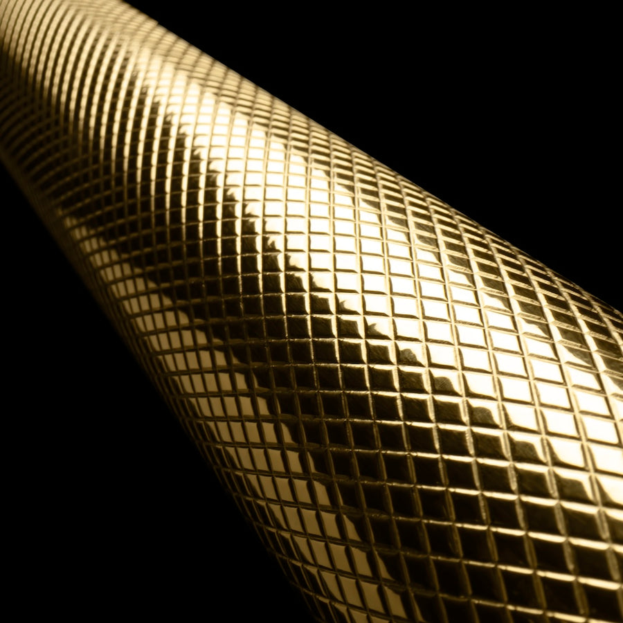 ZLINE Autograph Edition 48 in. 6.7 cu. ft. Paramount Double Oven Gas Range with 8 Burner Cooktop in Black Stainless Steel and Polished Gold Helix Handles and Knob Accents (SGRBZ-48-KG)