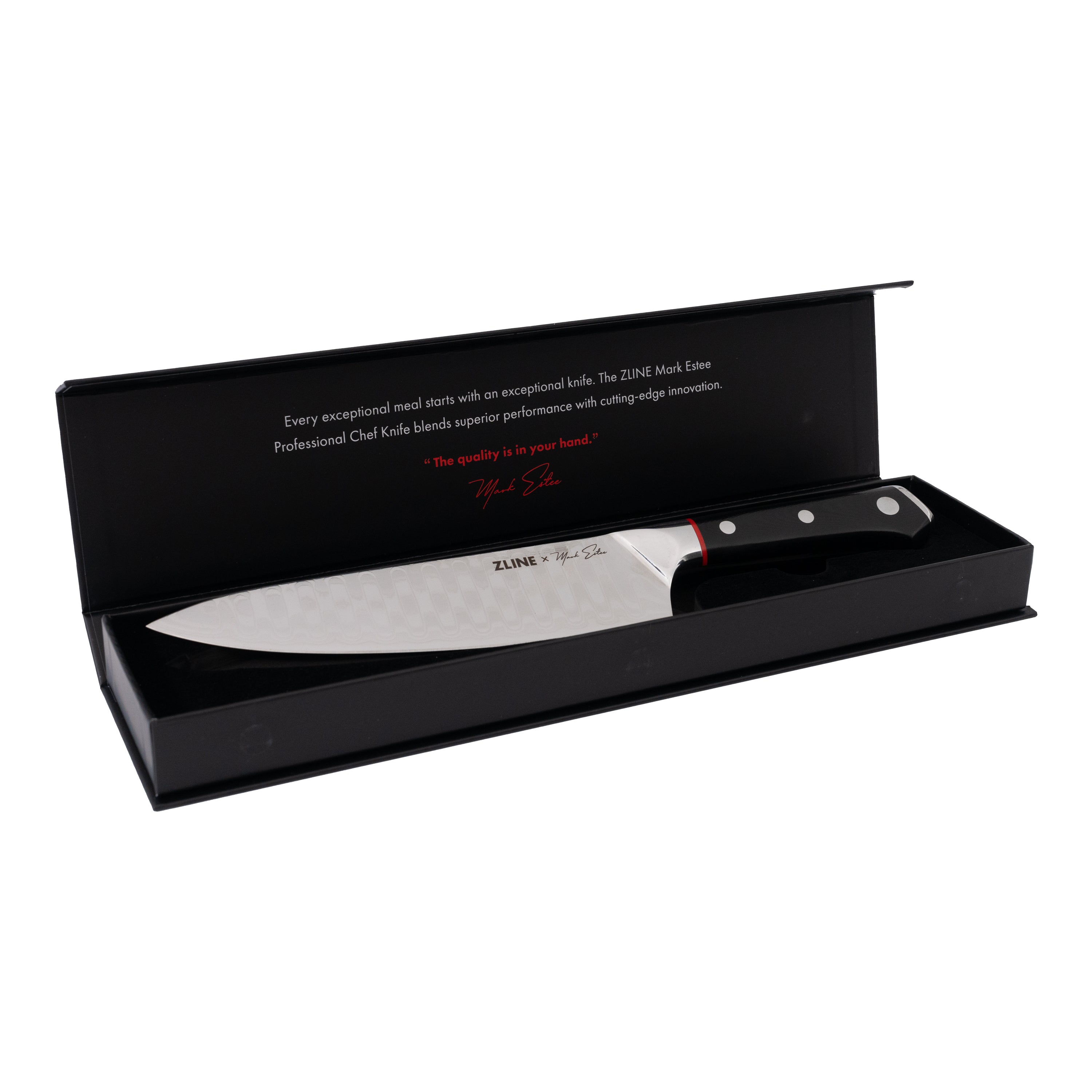 ZLINE Mark Estee 8 in. Professional Japanese Damascus Steel Chef Knife (KCKT-ME-JD)