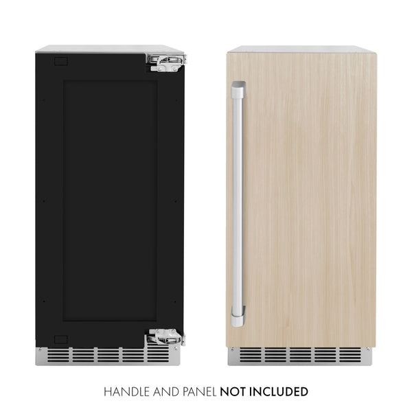 ZLINE 15 in. Touchstone Gourmet Ice Maker with Drain Pump and Panel Ready Door | IGMDP-15