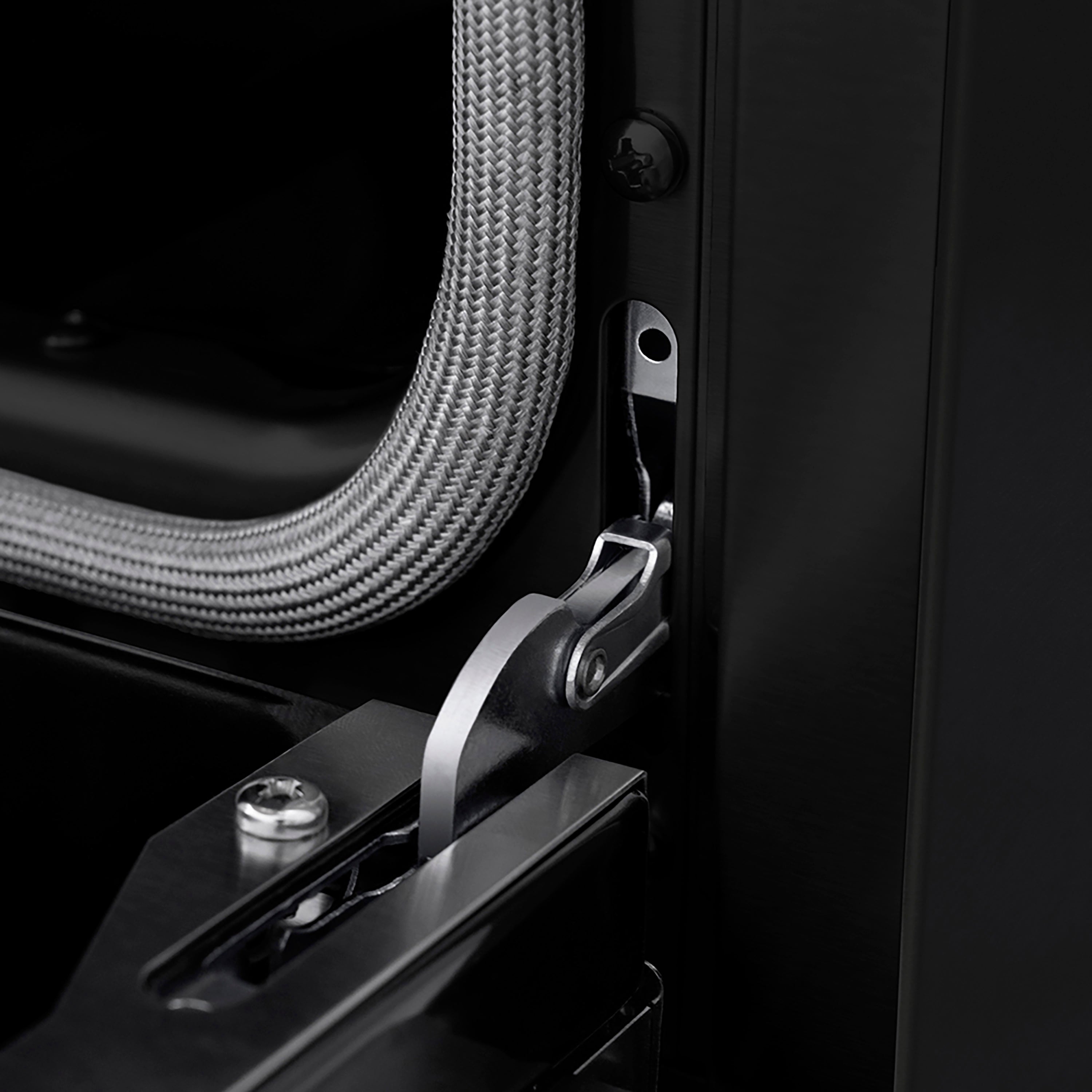 ZLINE Autograph Edition 36 in. 5.2 cu. ft. Paramount Dual Fuel Range with 6 Burner DuoPro™ Cooktop and Electric Convection Oven in Black Stainless Steel with Polished Gold Helix Handle and Accents (PSDRBZ-36-KG)