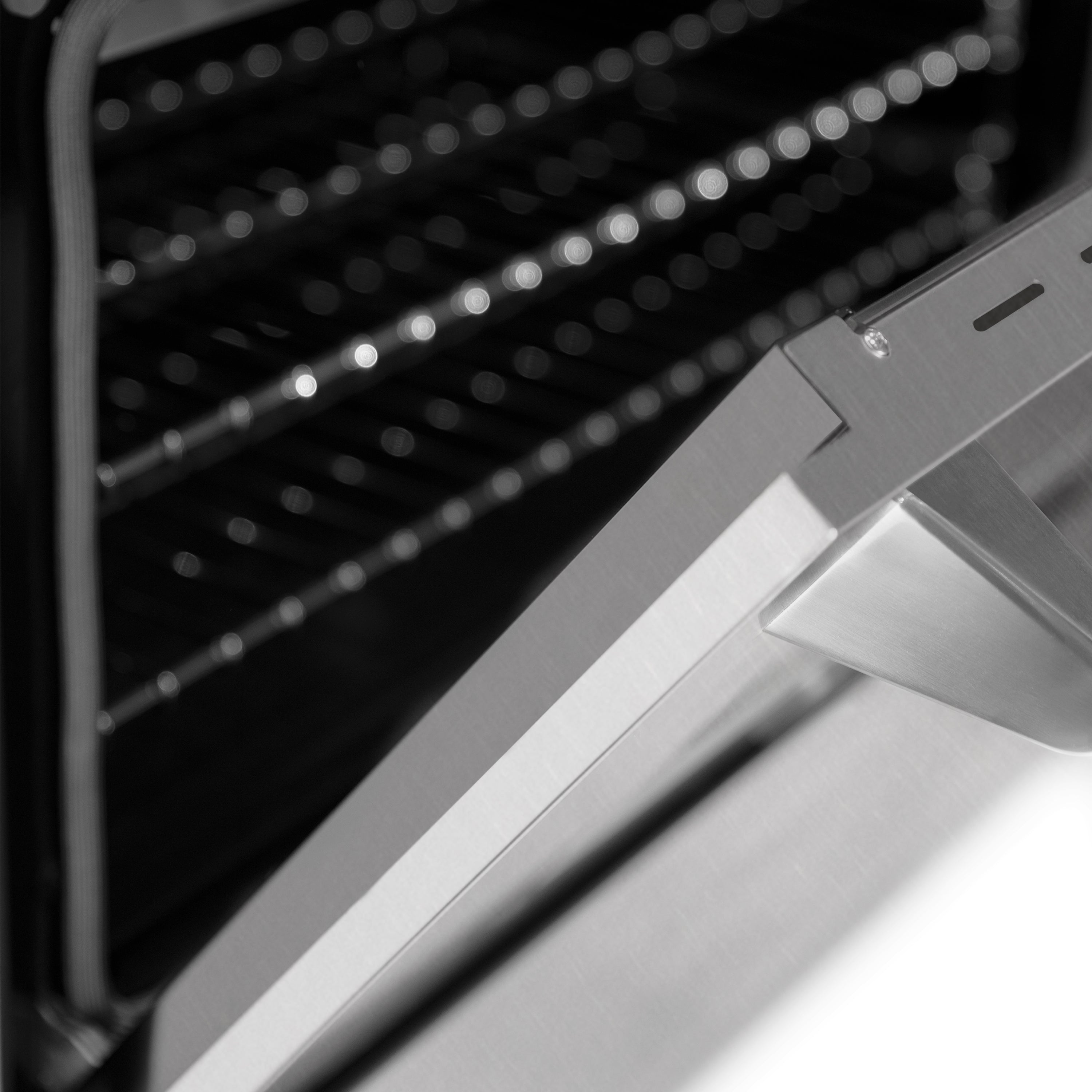 ZLINE 24 in. 2.8 cu. ft. Legacy Dual Fuel Range with 4 Burner Gas Cooktop and Electric Convection Oven in Satin Stainless Steel (RAS-SN-24)