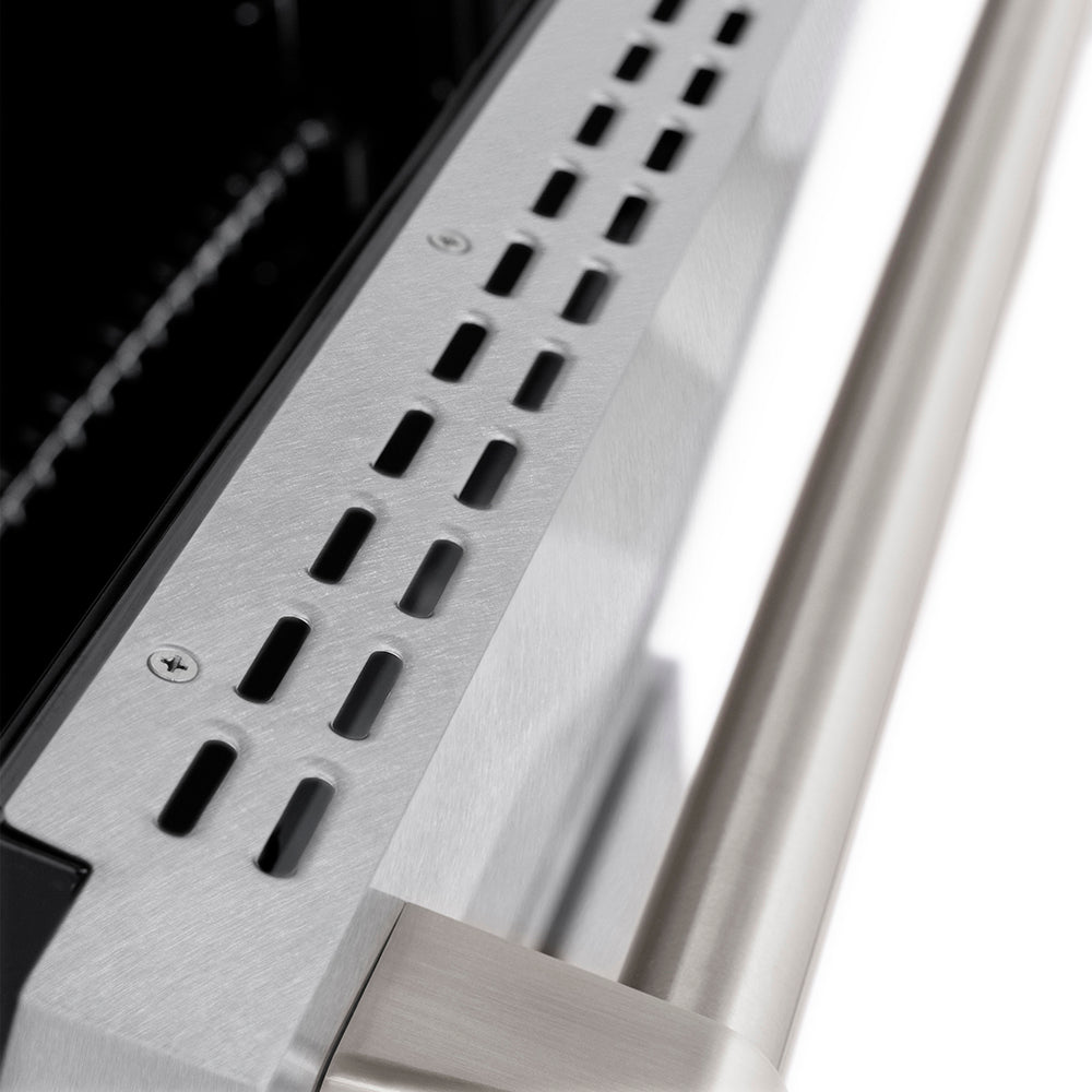 ZLINE 36 in. 5.2 cu. ft. Paramount Dual Fuel Range with 6 Burner DuoPro™ Cooktop and Electric Convection Oven in Satin Stainless Steel (PSDRS-36)