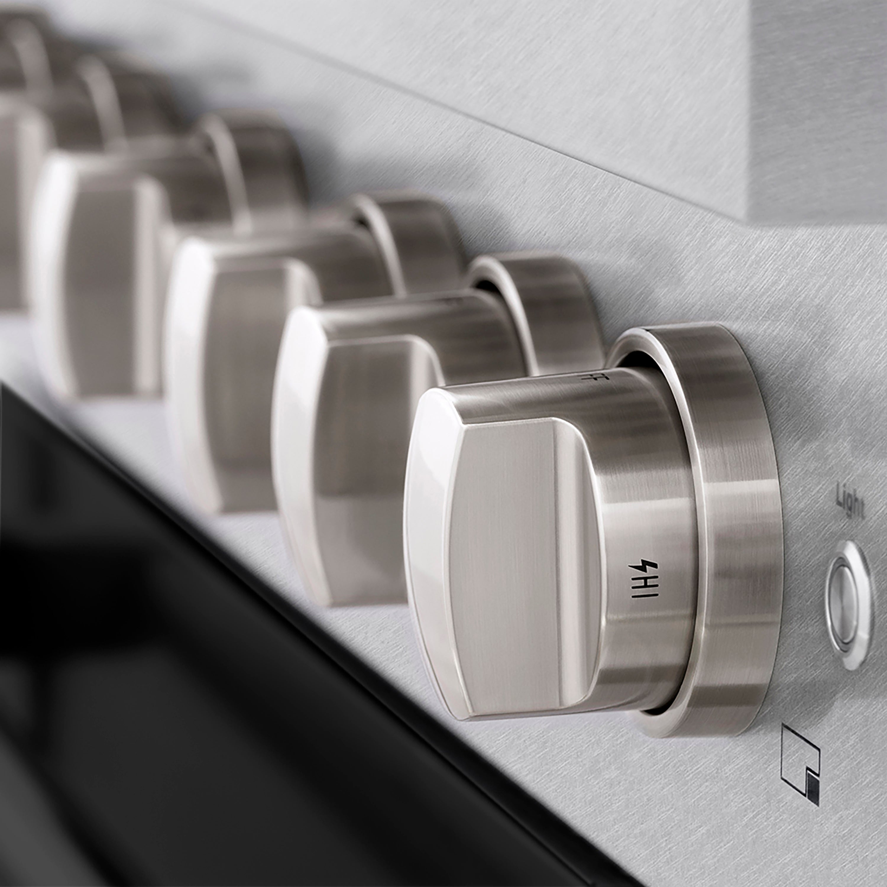 ZLINE 36 in. 5.2 cu. ft. Paramount Dual Fuel Range with 6 Burner DuoPro™ Cooktop and Electric Convection Oven in Satin Stainless Steel with Black Matte Door (PSDRS-BLM-36)