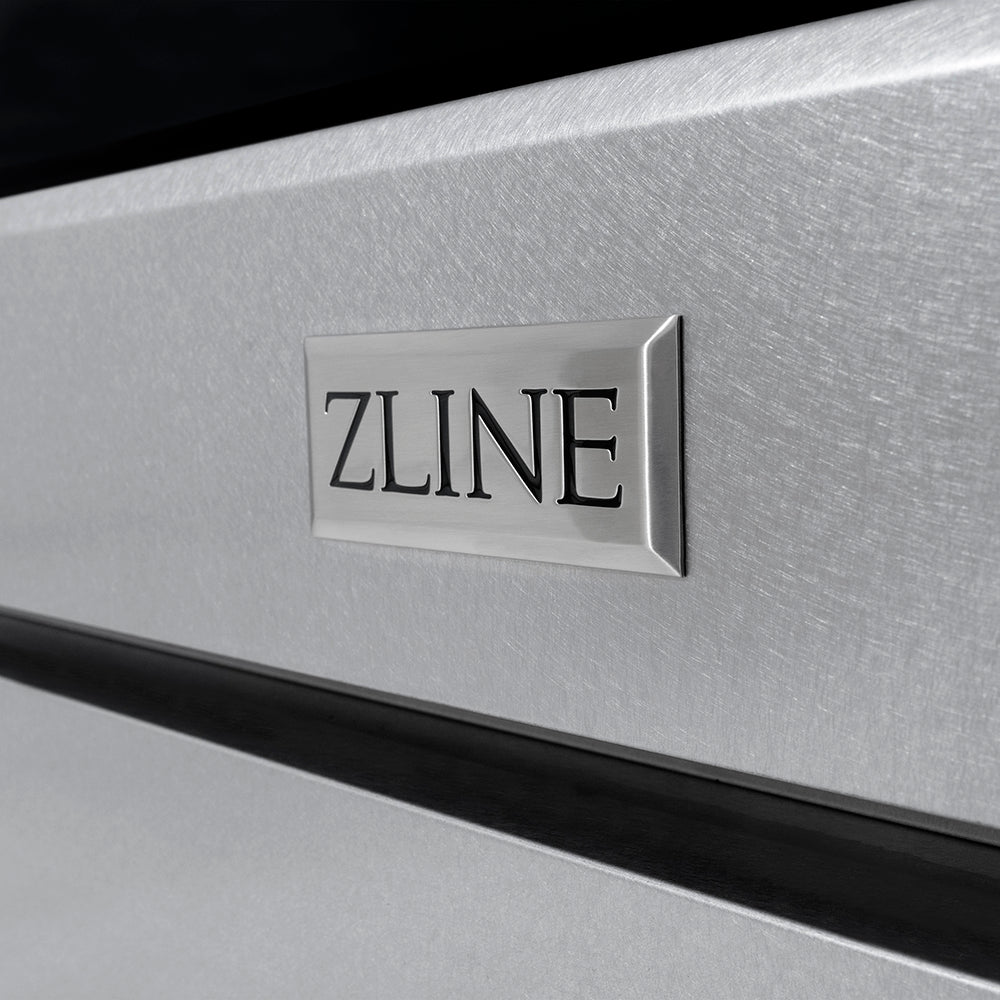 ZLINE Autograph Edition 30 in. 4.2 cu. ft. Paramount Dual Fuel Range with 4 Burner DuoPro™ Cooktop and Electric Convection Oven in Satin Stainless Steel and Polished Gold Accents (PSDRSZ-30-G)